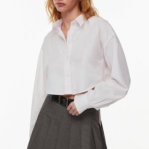 Sunday Best Poppy Poplin Shirt White Size S